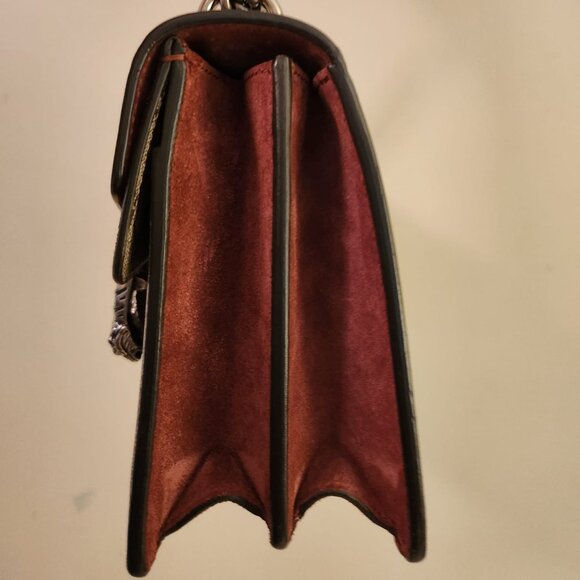 Gucci Blooms Medium Dionysus Shoulder Bag Red Cherry Blossom Canvas Suede - Picture 6 of 12